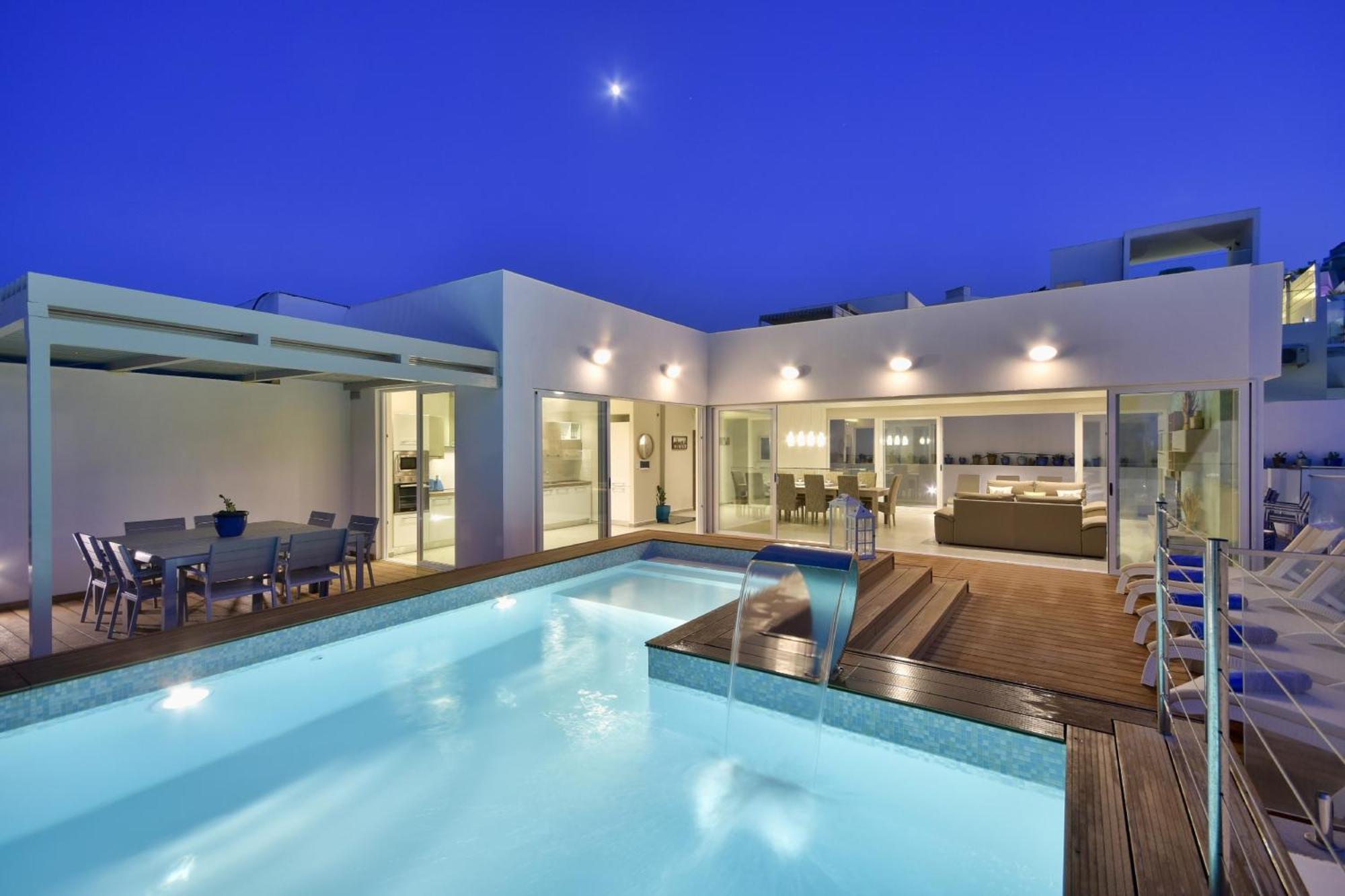 Villa Blu - Family Villa With Indoor Heated Pool, Sauna And Games Room Mellieha Exterior photo